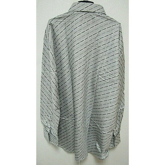 NBA San Antonio Spurs Gray Button Up Dress Shirt XL Long Sleeve Headmaster - Picture 2 of 10